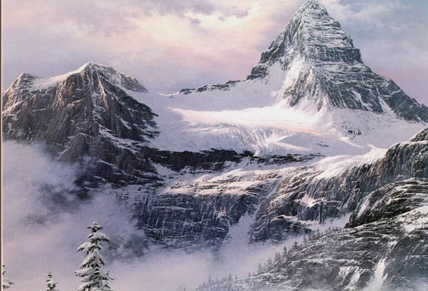 (image for) Handmade oil painting Copy paintings of famous artists Fred Buchwitz's Mount Assiniboine